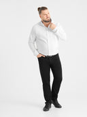 Duża męska koszula RICHARD D555 Biała