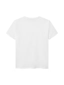 Duży męski T-shirt bawełniany V-neck SIGNATURE D555 Biały