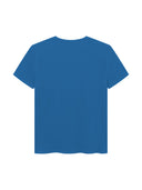 Duży męski T-shirt bawełniany V-neck SIGNATURE D555 Ciemnoniebieski