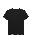 Duży męski T-shirt bawełniany V-neck SIGNATURE D555 Czarny