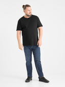 Duży męski T-shirt bawełniany premium JHK TSRA190 Czarny