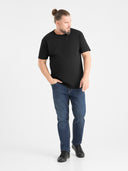 Duży męski T-shirt bawełniany premium JHK TSRA190 Czarny