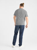 Duży męski T-shirt bawełniany premium JHK TSRA190 Szary