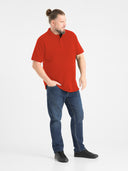 Duża męska koszulka Polo bawełniana Polo PORA210 Czerwona