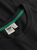 Duży męski bawełniany T-shirt FLYERS D555 Czarny