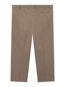 Duże męskie eleganckie spodnie wizytowe Chino BRUNO Xtenda Waist Beżowe