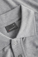 Duża męska koszulka POLO SUPERIOR bawełniana piqué PROMODORO - Sports grey -szary