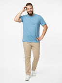 Duży męski T-shirt Premium-T Promodoro Baby blue – jasny błękitny