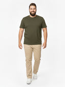 Duży męski T-shirt Premium-T Promodoro Khaki