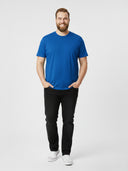 Duży męski T-shirt Premium-T Promodoro Royal - ciemnoniebieski