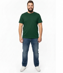 Duży męski T-shirt bawełniany casual Premium-T Promodoro Forest - butelkowa ciemna zieleń