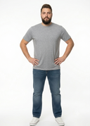 Duży męski T-shirt Premium-T Promodoro Sports grey – szary melanż