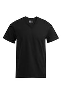 Duży męski T-shirt Premium V-neck-T Promodoro (w serek) - Czarny
