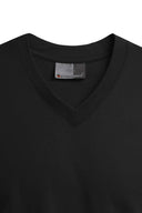 Duży męski T-shirt Premium V-neck-T Promodoro (w serek) - Czarny