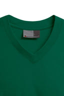 Duży męski T-shirt Premium V-neck-T Promodoro (w serek) - Forest - butelkowa zieleń