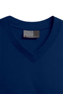 Duży męski T-shirt Premium V-neck-T Promodoro (w serek) - Granatowy