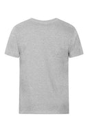 Duży męski T-shirt Premium V-neck-T Promodoro (w serek) - Sports grey -szary melanż