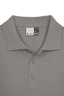 Duża męska koszulka POLO SUPERIOR bawełniana piqué PROMODORO - Steel grey -stalowo szary